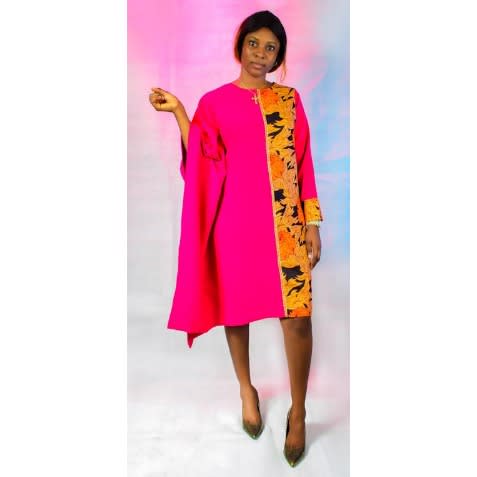 ankara midi dress