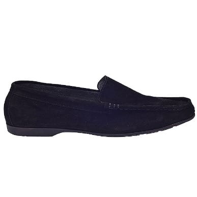Hand-stitched Suede Loafers - Black | Konga Online Shopping
