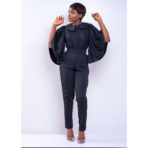 Get Wallpaper Scuup Peter Pan Collar Top With Zip Detail Konga Online Shopping Free