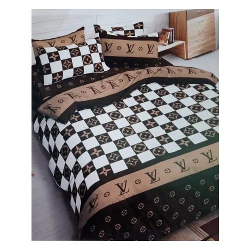 Louis Vuitton Inspired Duvet With 2 Free Pillow Cases