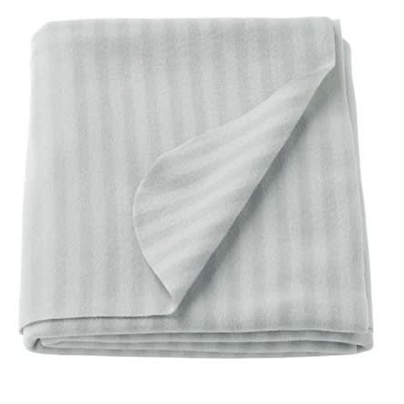 Grey POLARVIDE Throw The fleece throw feels soft against your skin and can be machine washed by POLARVIDE Size 130x170 cm