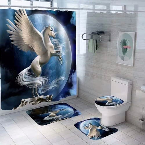 Unicorn shop bathroom set