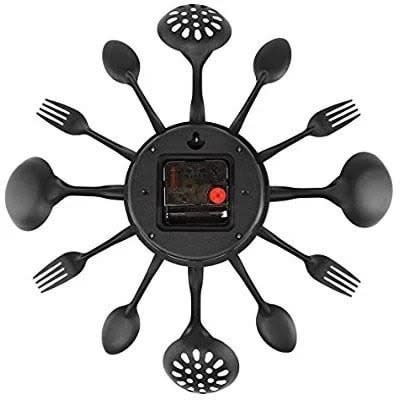Universal Chef Kitchen Cutlery Wall Clock With Forks And Spoons