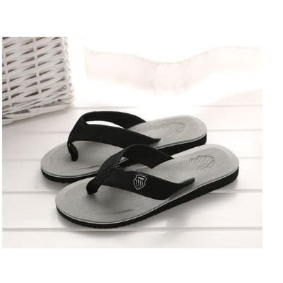 Summer Flip Flop Slippers - Black