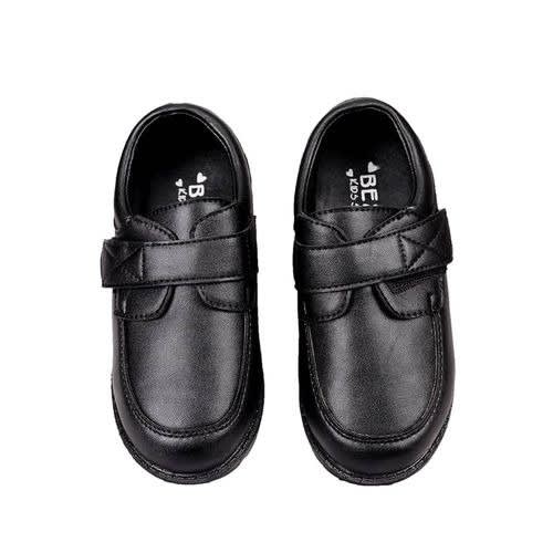 black shoes with velcro straps