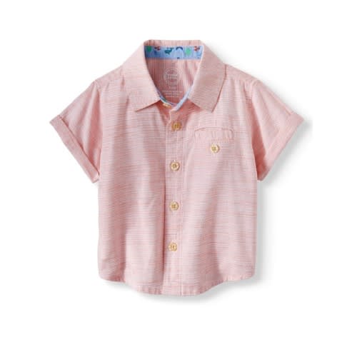 Wonder Nation Baby Boy S Short Sleeve Woven Button Up Shirt Konga Online Shopping