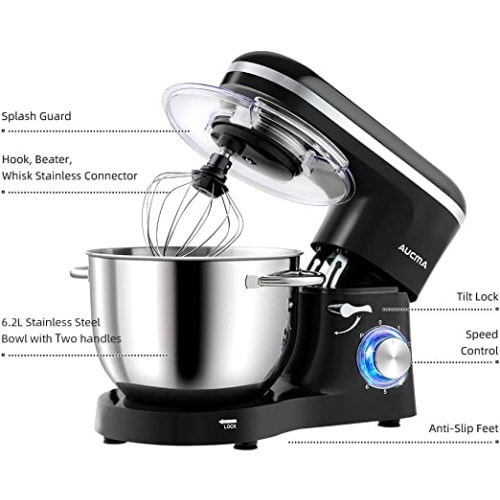 Aucma Stand Mixer Sm1518z 6.2L 1400W Black Konga Online
