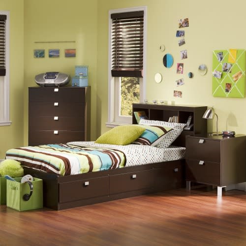 Handys Allenton 3 Piece Kids Bedroom Set Twin Chocolate Konga