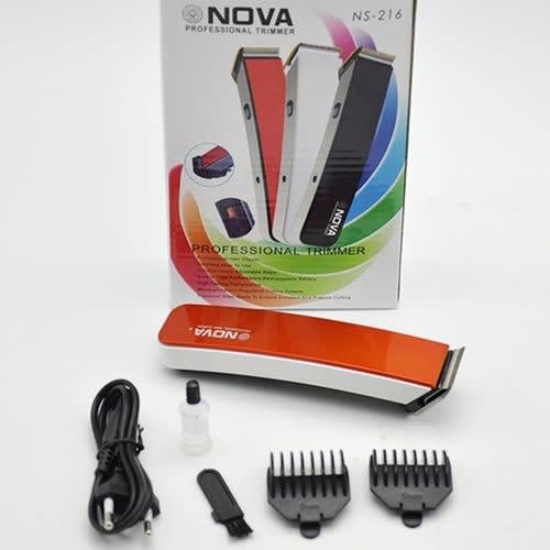 Nova Professional Rechargeable Hair Trimmer - Red | Konga Online Shopping