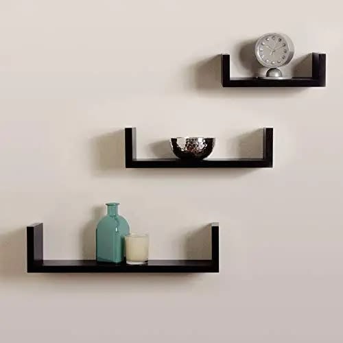 U Shape Wall Shelves For Living Room, Living Room Wall Shelves
