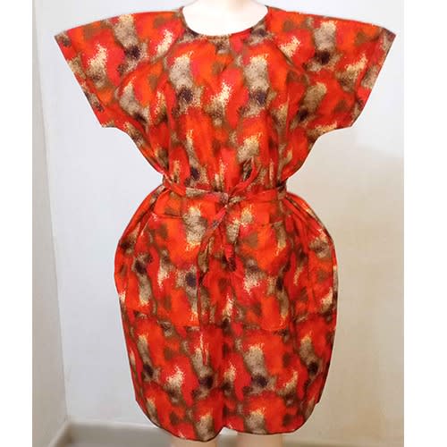 Ankara Dress With Belt And Front Pocket merternity Gown Konga
