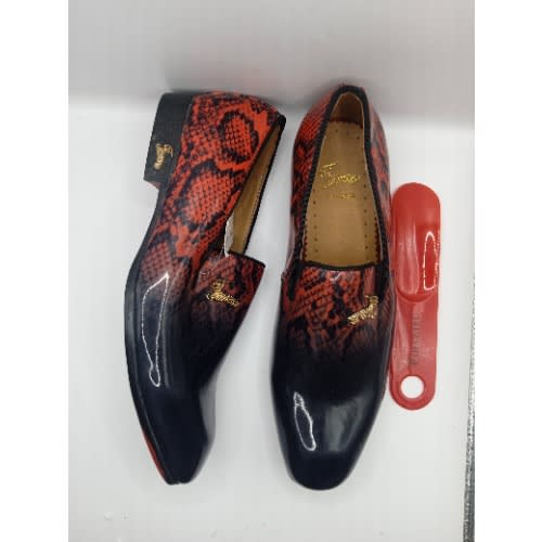 Red black sales ombre shoes