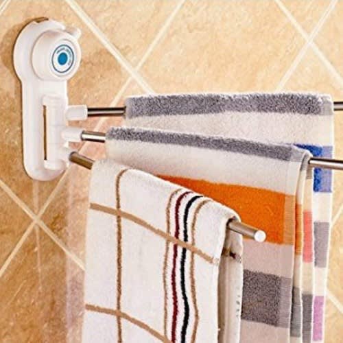Three arm best sale towel rack