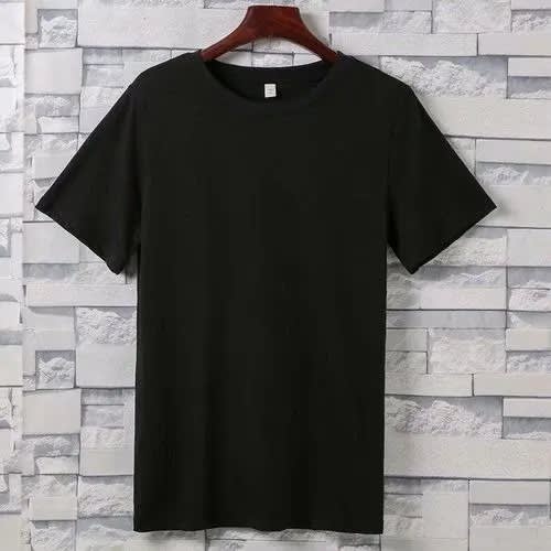 Plain black t best sale shirt fashion