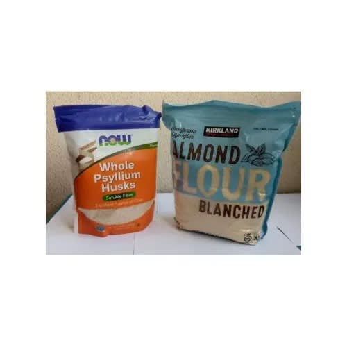 Now Whole Psyllium Husk 454g + Kirkland Signature Almond Flour 1.36kg