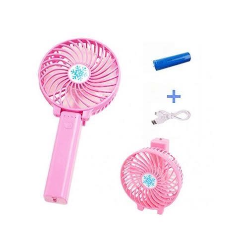 pink portable fan