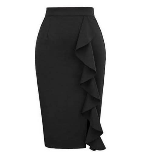 Black sales office skirt