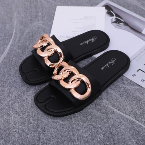 Buy Women's House Slippers Rubber Summer Beach Orthopedic Furry High Heel  Platform Casual Slippers High Quality New Season at affordable prices —  free shipping, real reviews with photos — Joom