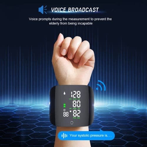 Rechargeable Wrist Blood Pressure Monitor - Digital