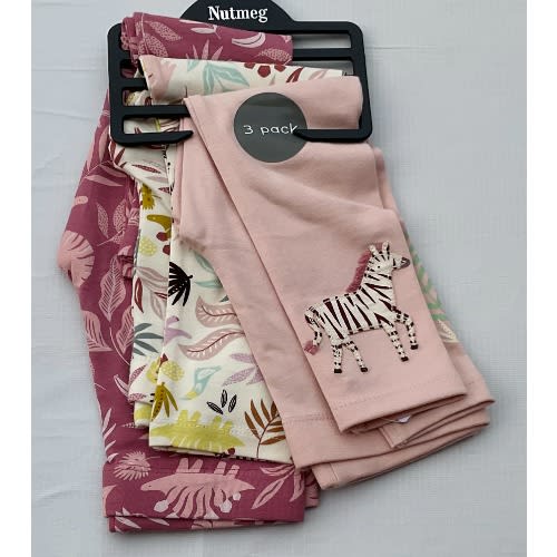 Morrisons Girls Flowery Leggings With Graphics 3Pieces Konga Online Shopping