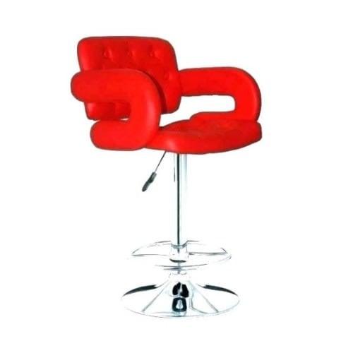 Leather Bar Stool With Arms Red Konga Online Shopping