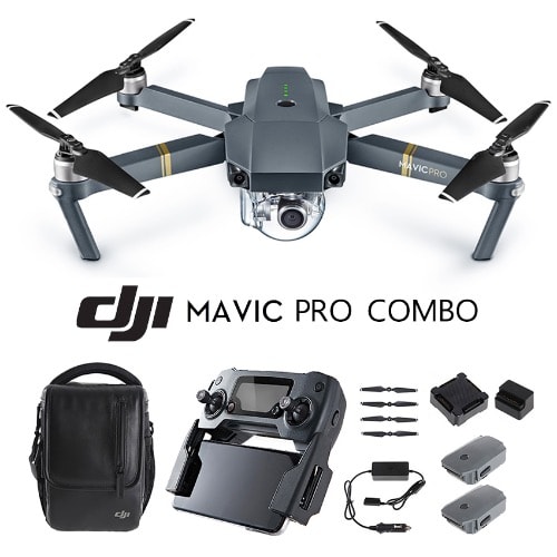 Mavic Pro Fly More Combo 4k Hd Camera Quadcopter Drone With 3 Batteries Bag Carrier