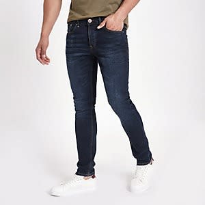dark blue faded jeans mens
