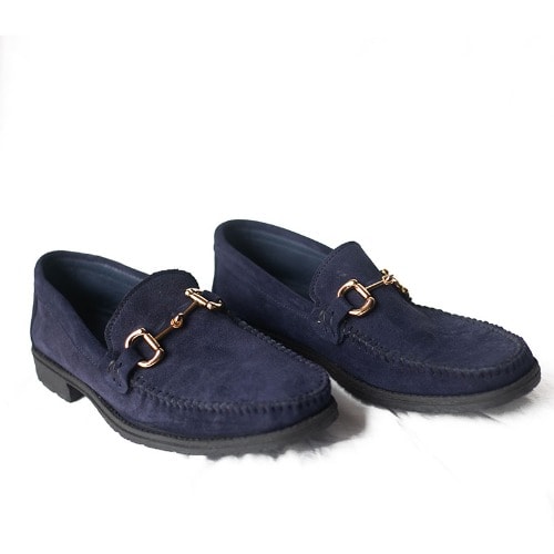 Mens Suede Shoes With Buckle - Navy Blue | Konga Online Shopping