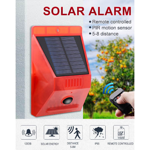 Solar Security Alarm.