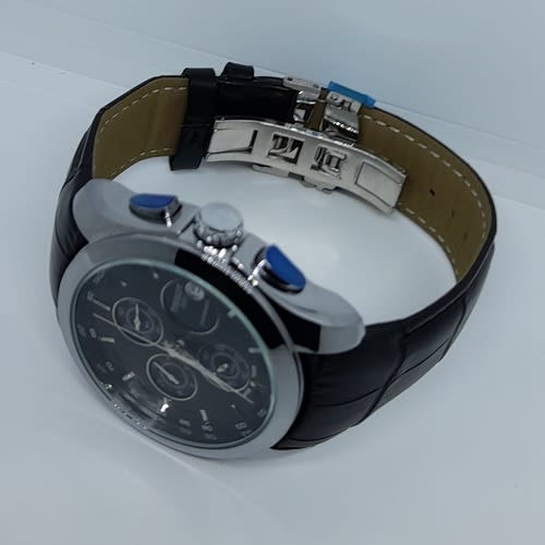 Tissot Coutourier Black Dial Chronograph Watch - Black Leather | Konga ...