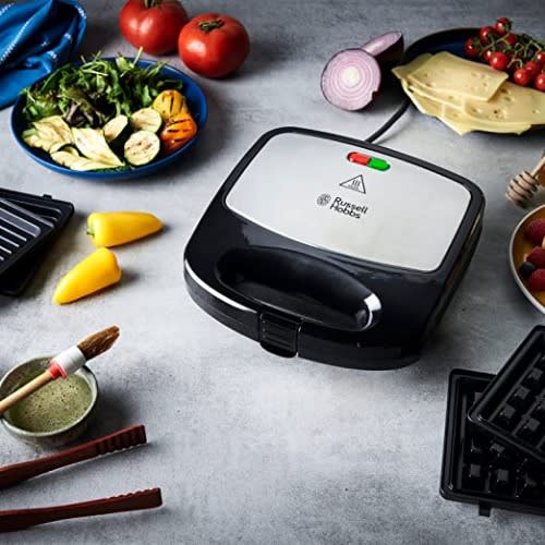 Russell Hobbs 3 In 1 Sandwich Maker With Removable Plates 24540 760w
