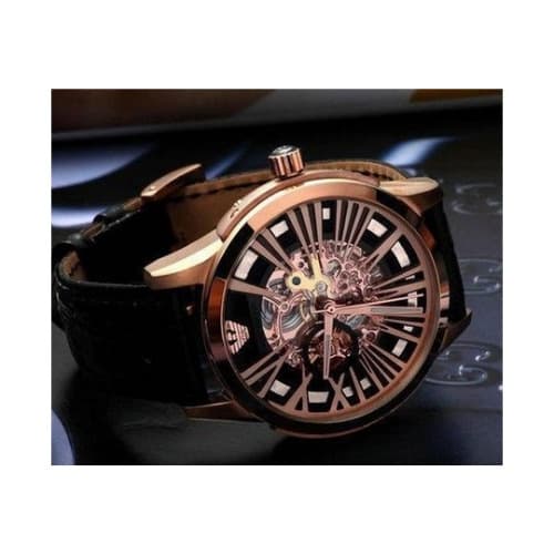 armani skeleton watch