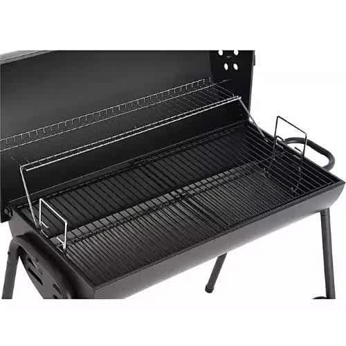 Charcoal Oil Drum Bbq Cover, Utensils & Adjustable Grill Konga Online Shopping
