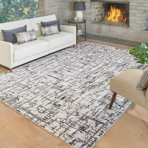 Centenno Area Rug Ansel Gray Rug Size 7 Ft 10 Inches X 10 Ft