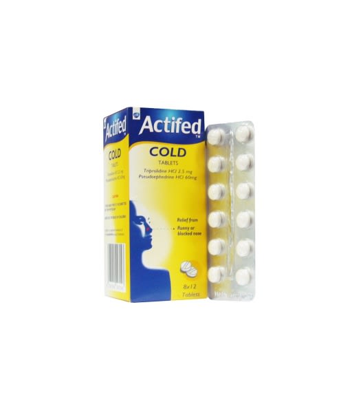 Actifed Cold Tablet.