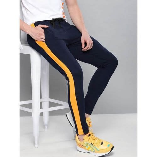 Men s Joggers Black With Yellow Stripe Konga Online Shopping
