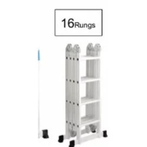 Foldable Multipurpose Aluminium Ladder With Twin Stabilizers - 4x6 ...