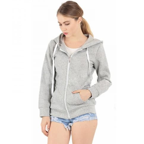 plain gray hoodie women's