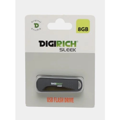 Digirich Sleek Flash Drive - 8GB - Black | Konga Online Shopping