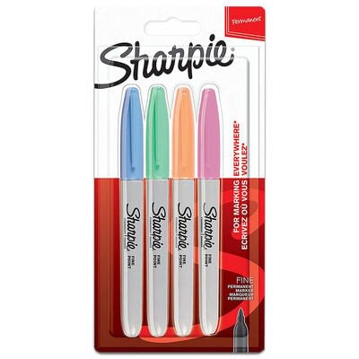 Sharpie Permanent Markers - Fine Point- 4Pieces | Konga Online Shopping
