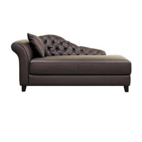 Leather Chaise Lounge Brown Konga, Chaise Lounge Leather Brown