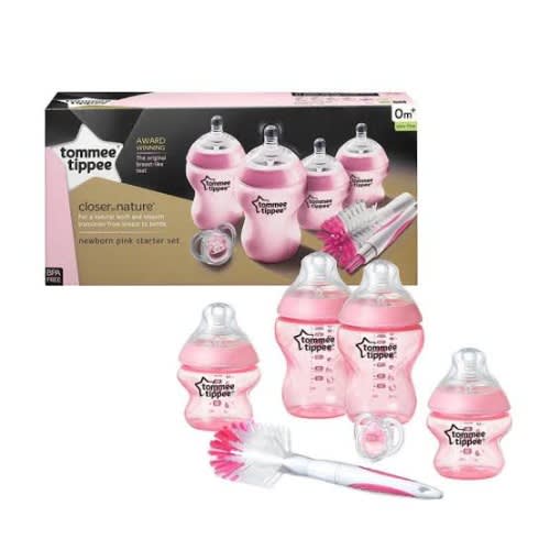 Tommee tippee anti sale colic set pink