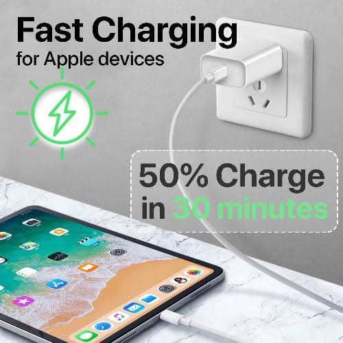 iPhone 11 Charger PD Power Adapter With USB C To Lightning iPhone 11 Charger PD Power Adapter With USB C To Lightning