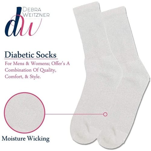 Debra Weitzner Men's Diabetic Socks-Pack Of 6-White | Konga Online Shopping