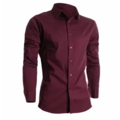 Mens' Formal Shirt - Wine | Konga Online Shopping