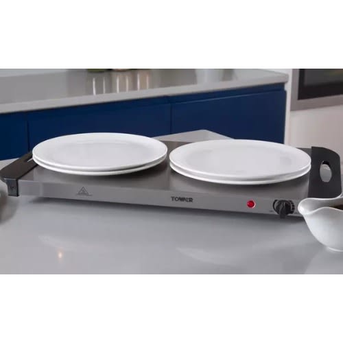 Tower 3tray Buffet Server And Plate Warmer With Adjustable Temperature