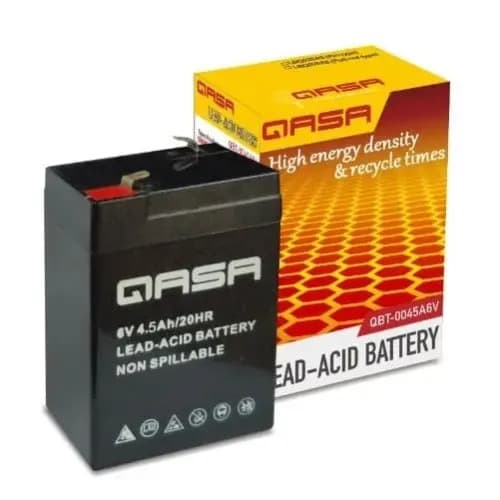 QASA Leadacid Battery For Rechargeable Fan Qbt0045a6v 6v4.5ah