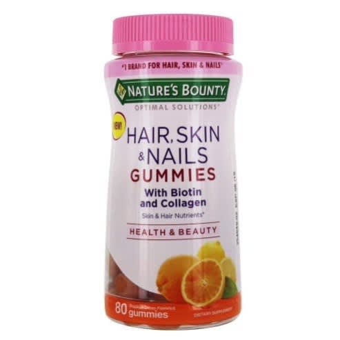Nature's Bounty Hair + Skin & Nails Gummies With Biotin And Collagen |  Konga Online Shopping