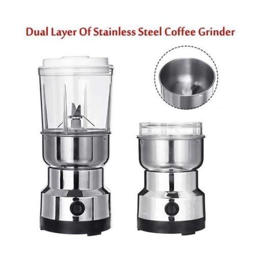 Nima Electric Grinder & Blender Stainless Steel Big 2 In 1