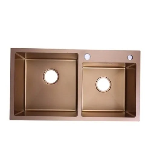 Double Bowl Stainless Steel Kitchen Sink Gold Konga Online Shopping